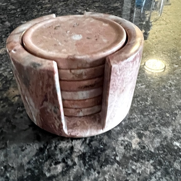 Vintage Pink Marble Coasters - Repaired (Great deal!) - Picture 6 of 6